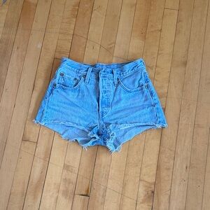 Levi 501 Blue Women's Jean Shorts